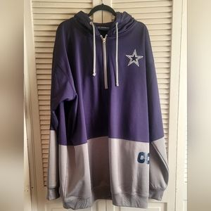 Dallas Cowboys Authentic 3/4 zip pullover